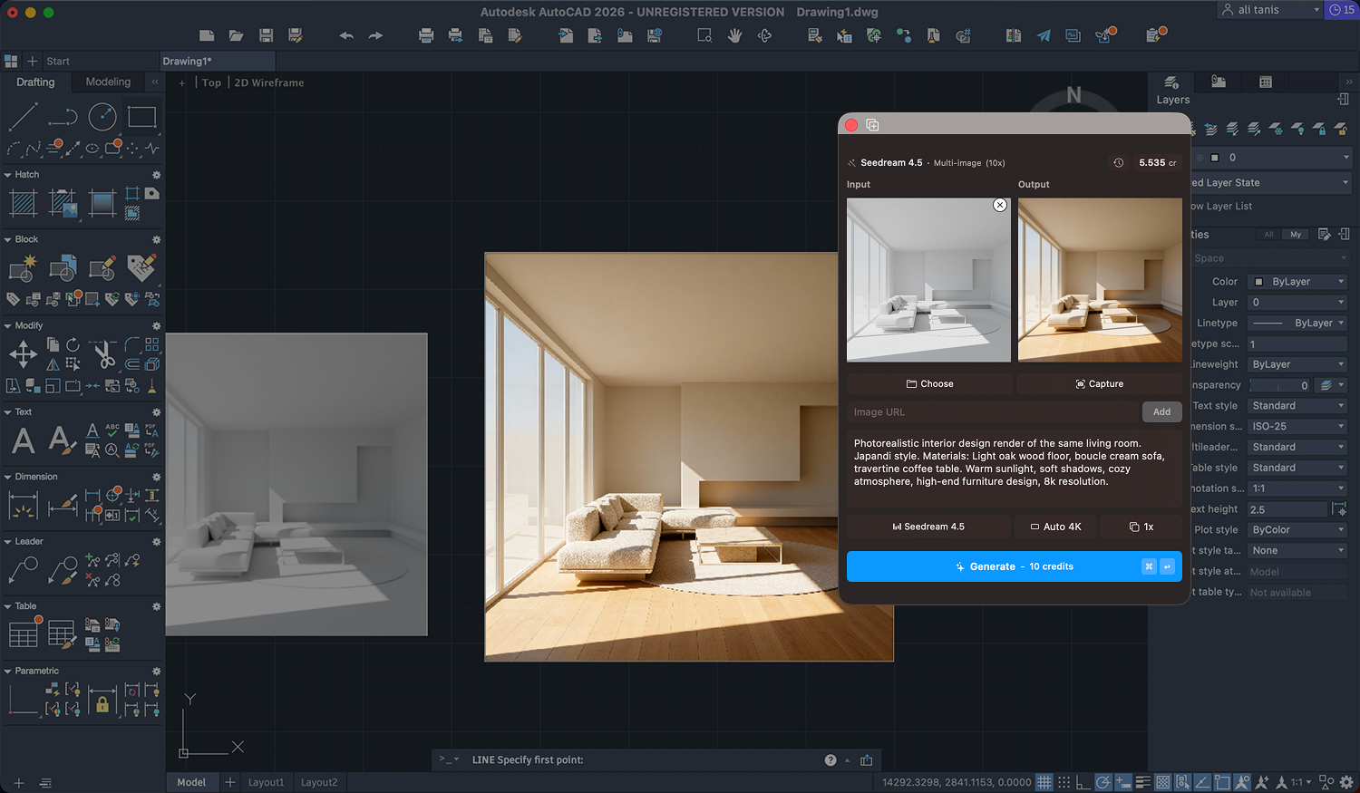 Createy with AutoCAD
